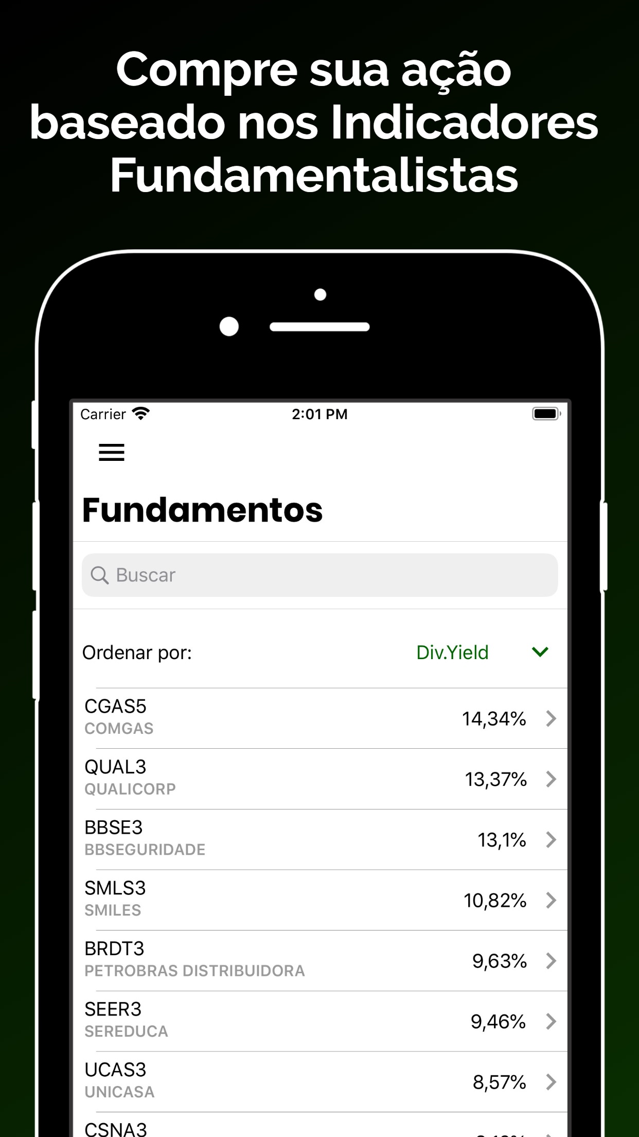 Screenshot do app Okanetrader Bolsa de Valores