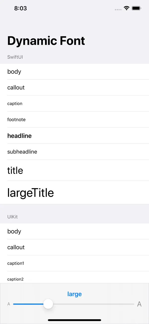 #1. Dynamic Font (iOS) Oleh: Sean Ho