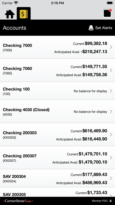 CornerStone Bank (VA) Business Screenshot