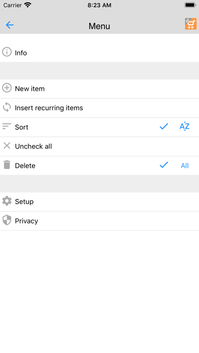 Screenshot #3 pour AE Shopping list