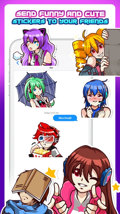 Tokyo Anime Emojis Sticker screenshot-5