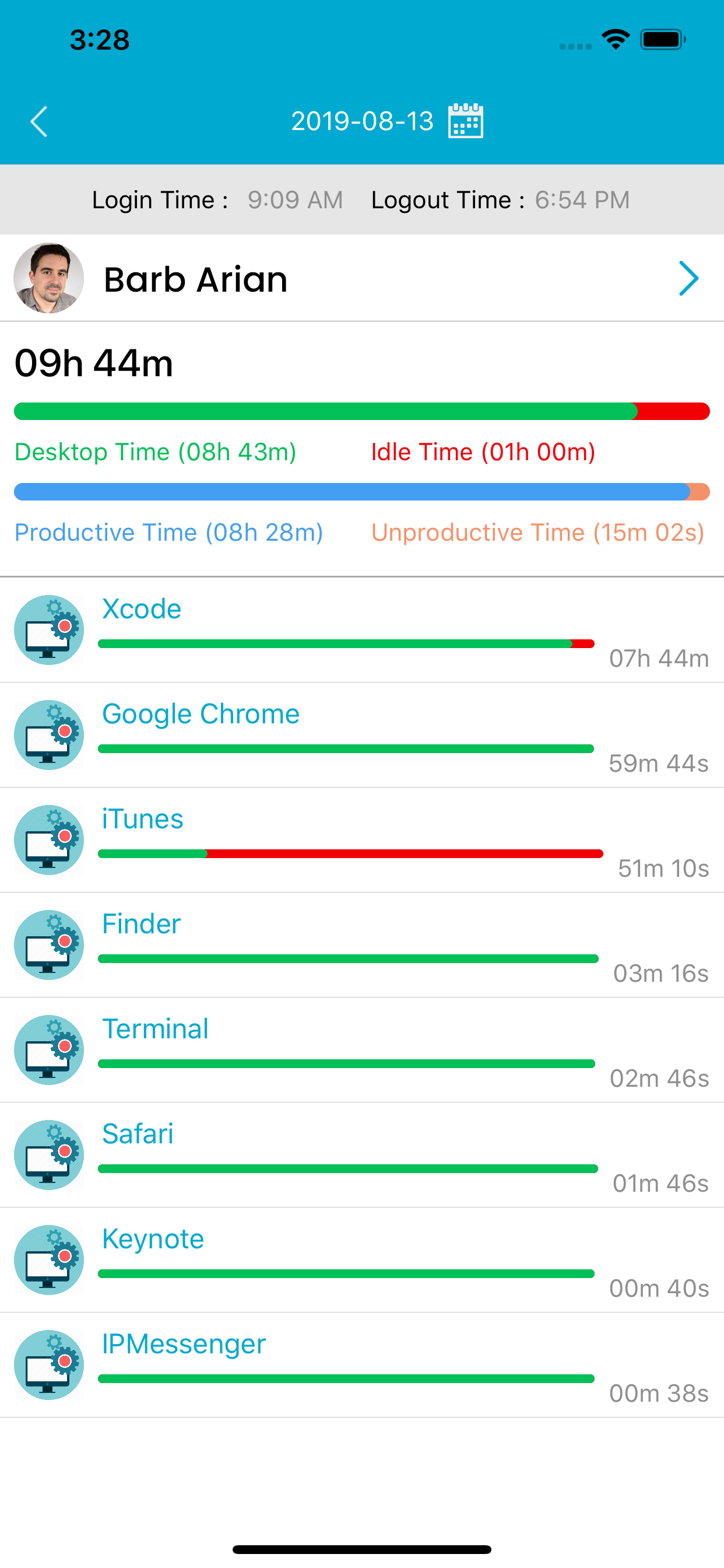 DeskTrack Analytics screenshot 3