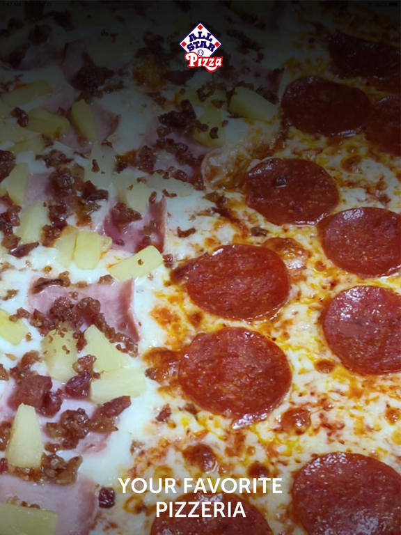 All Star Pizza Miami iPad screenshot 1 - Food & Drink app