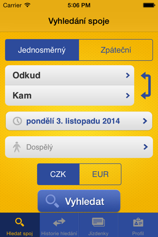 Tickets RegioJet - náhled