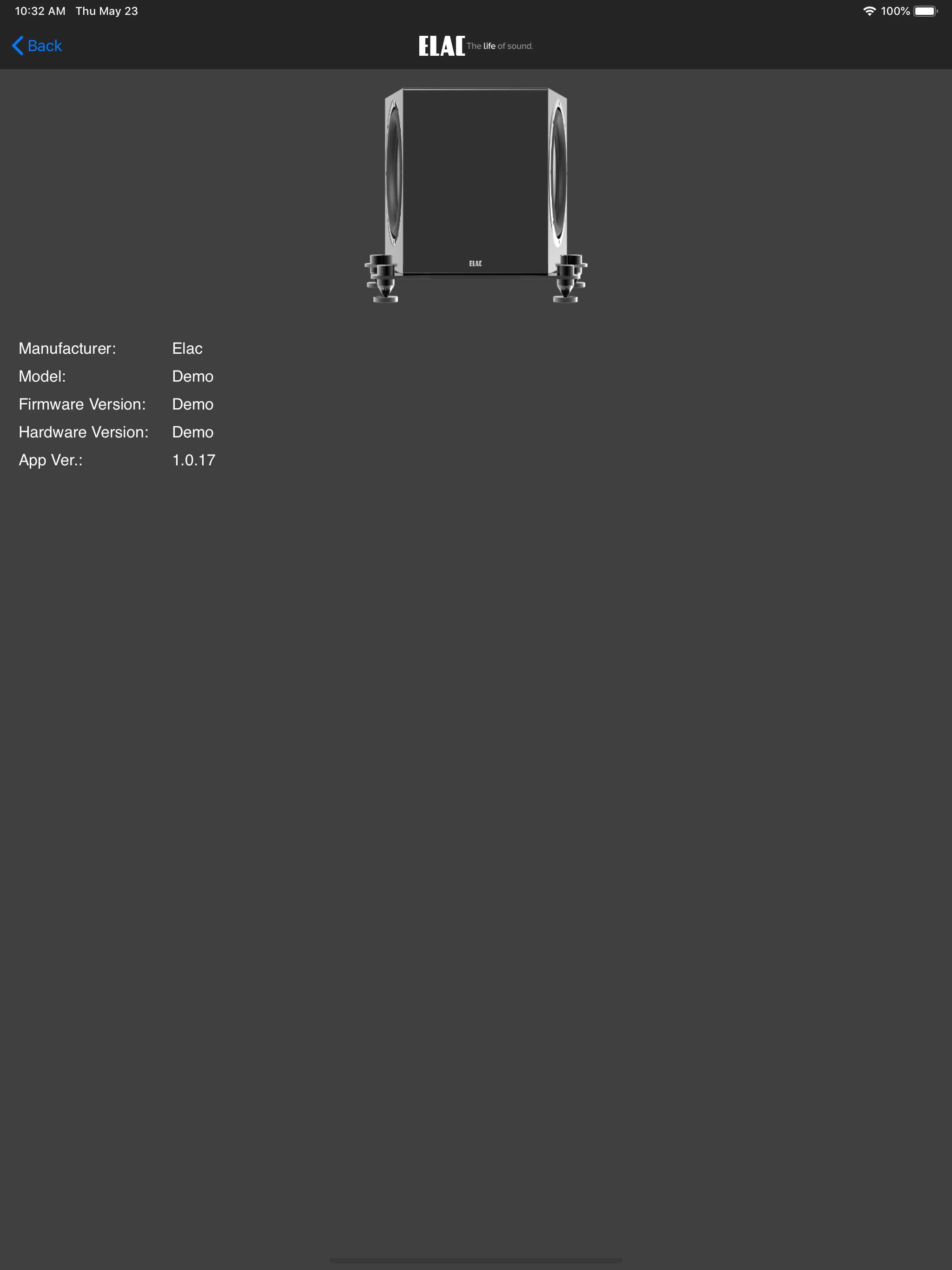 ELAC SUB Control 2.0
