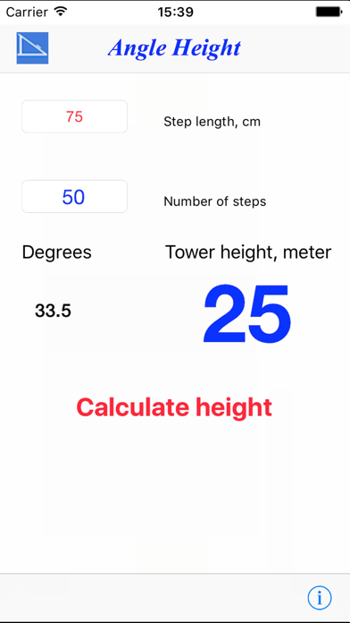 Angle Height Screenshot