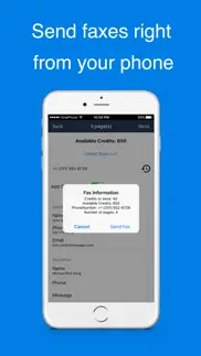 easy fax - send fax from phone iphone screenshot 1