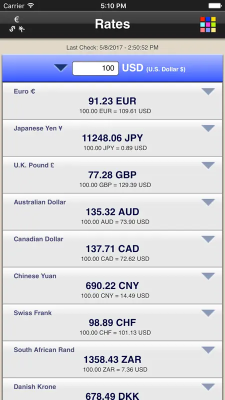 Rates screenshot 1 of 4