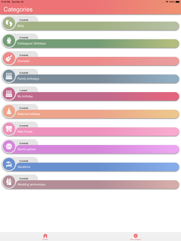 Screenshot #4 for Datesbook @ all life events