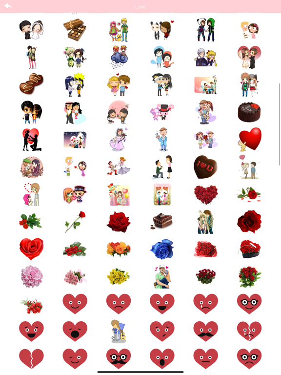 Screenshot #4 pour LOVE Stickers & Emoji Art