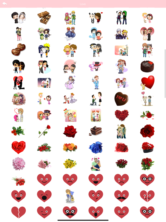 LOVE Stickers & Emoji Artのおすすめ画像1