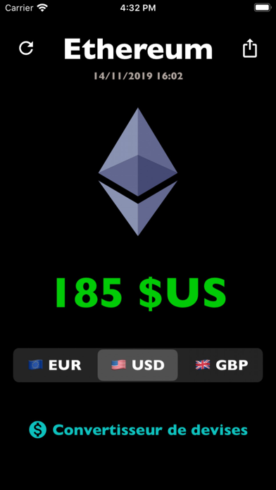 Screenshot #2 pour Ethereum price ETH Taux Prix