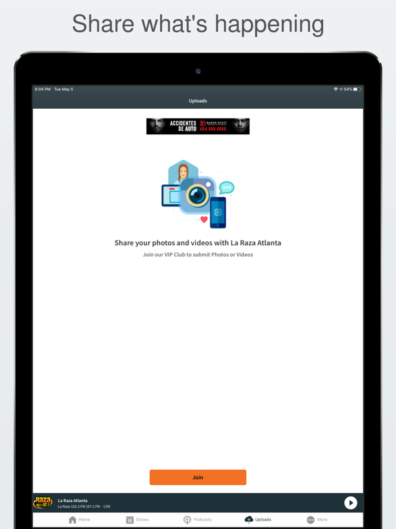 La Raza Atlanta iPad screenshot 4 - Music app
