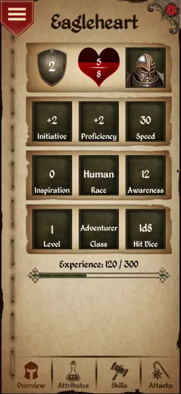 Game screenshot Character Sheet apk