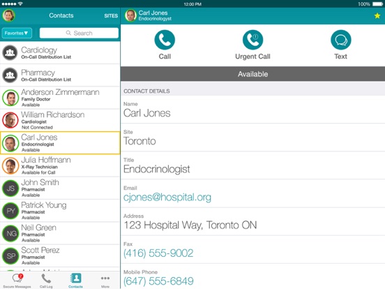 Screenshot #6 pour Vocera Collaboration Suite