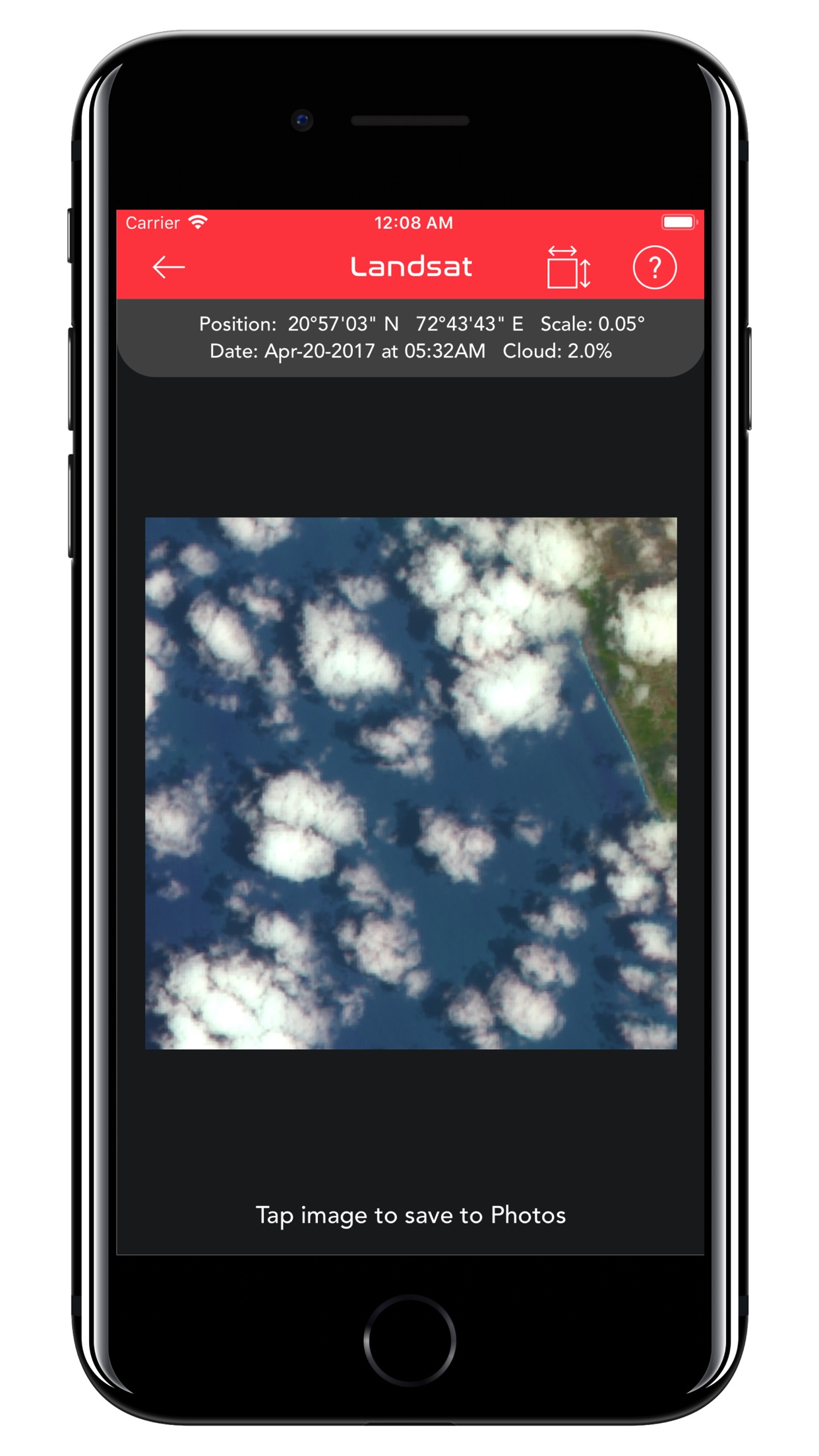 Screenshot do app ISS Real-Time Tracker