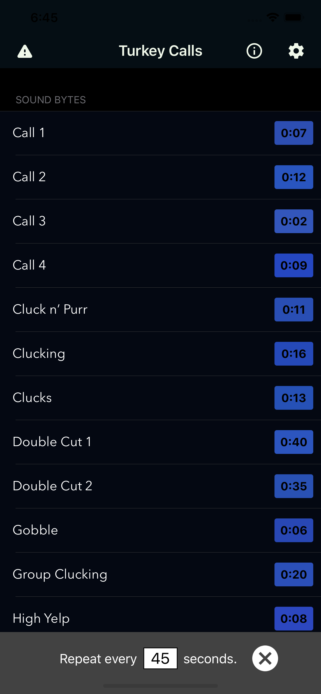 Turkey Call App