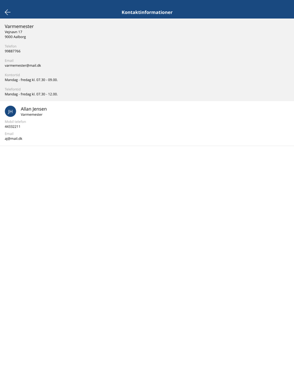 Min lejebolig iPad screenshot
