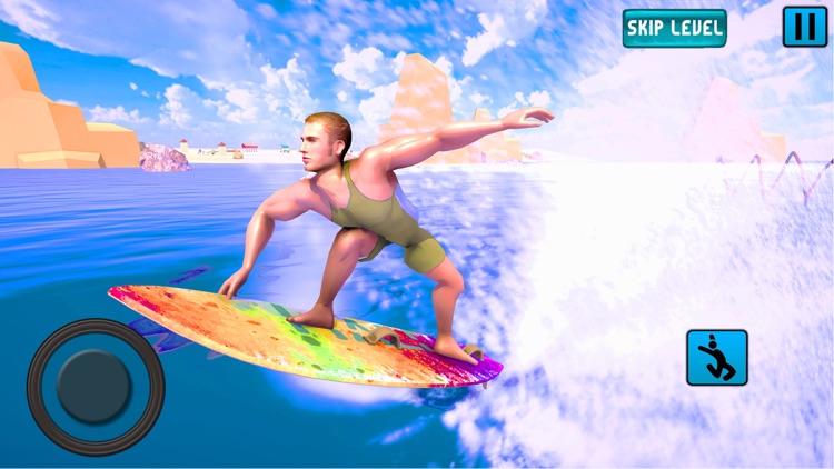 Water Surfing Stunt Flip Race