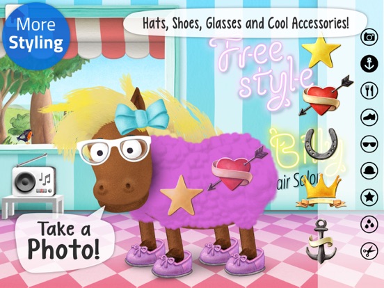 Animal Hair Salon: Silly Billy iPad screenshot 3 - Entertainment app