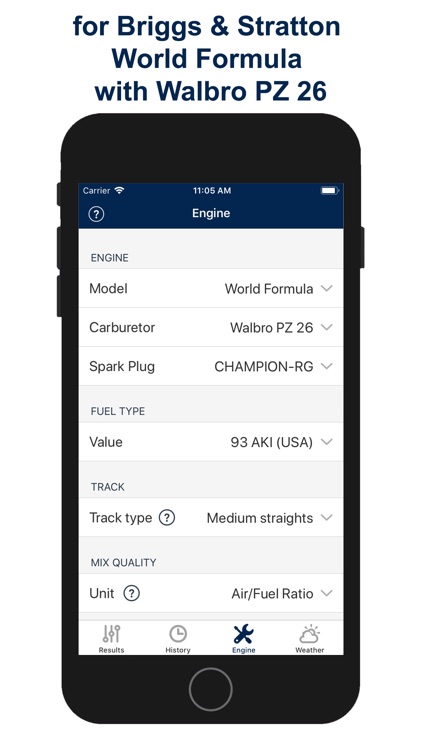 Jetting for World Formula Kart