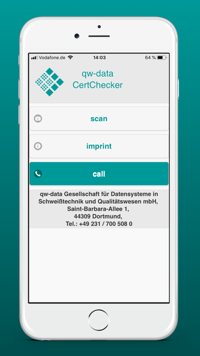 qw-data CertChecker iPhone screenshot 2 - Utilities app