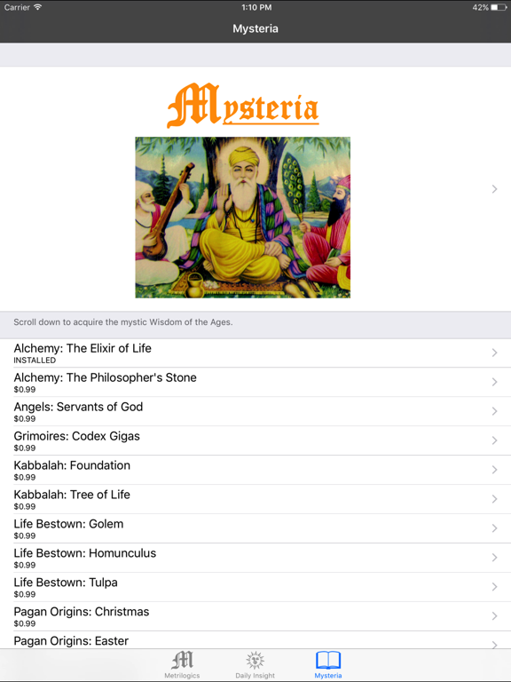 Screenshot #6 pour iMystic from Metrilogics