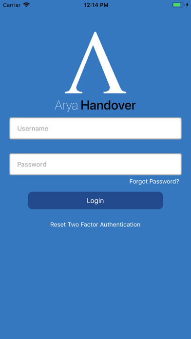 Arya Handover Screenshot