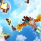 Driving a fantastic sky aircraft, by swiping, rotating, swinging weapons to attack the enemy, using hammers, axes, hammers and other weapons to smash the enemy