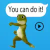 Animated Dancing Frog Chating delete, cancel