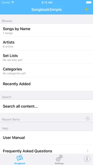Songbook Simple screenshot 1