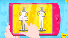 Fashion studio designer game screenshot