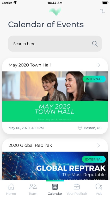 RepTrak Employee App