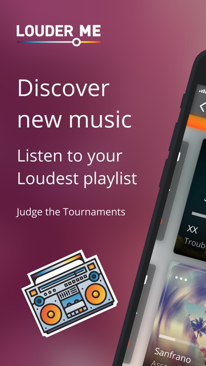 Louder.me - new music app