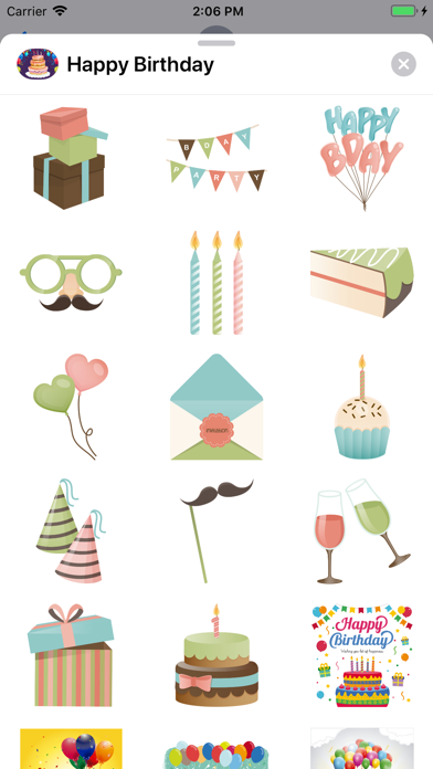 Screenshot #2 pour Happy Birthday Stickers 2020