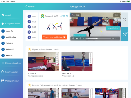 gymtop iPad screenshot 2 - Sports app