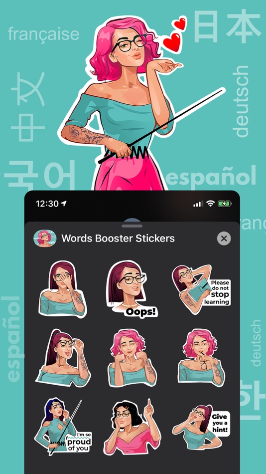 #1. Words Booster Stickers (iOS) 由: SleepSci