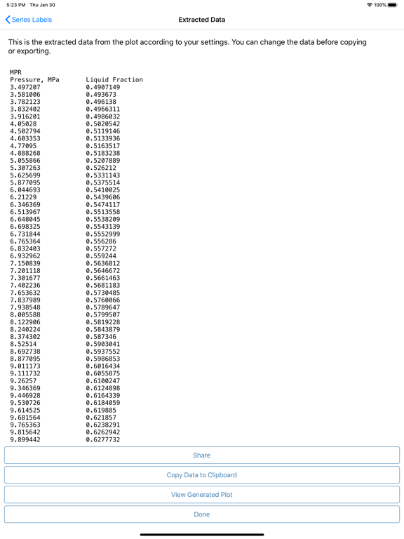 Plot Digitizer iPad screenshot