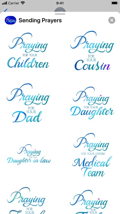 Sending Prayers Stickers