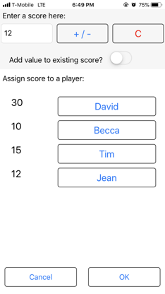 ScoreTally screenshot 2