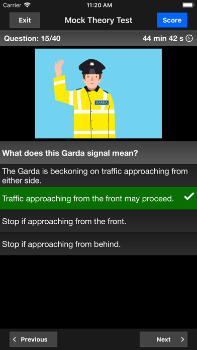 Screenshot #1 pour Driver Theory Test Ireland PRO