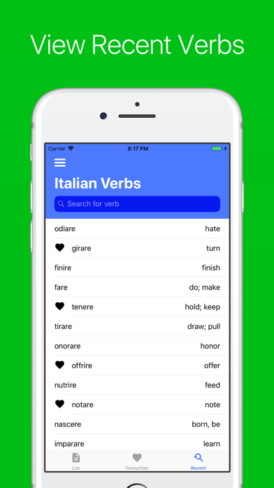Italian Verb Conjugator Screenshot