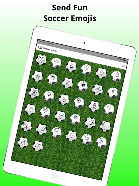 Soccer Emojis - Game Emotions iPad screenshot 1 - Stickers app