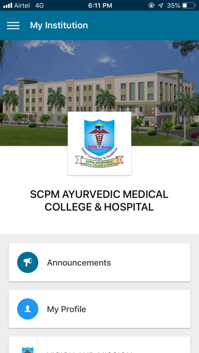 SCPM AYURVEDIC MEDICAL COLLEGE iPhone screenshot