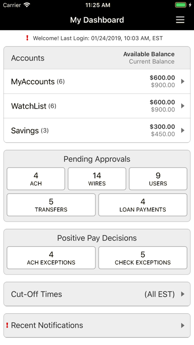 Screenshot #1 pour Watermark Treasury Connect