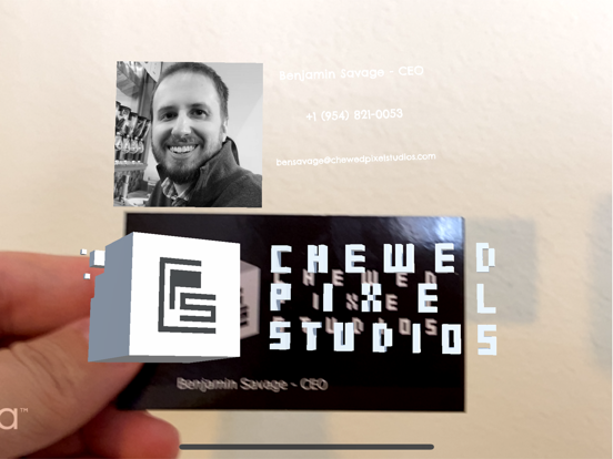Screenshot #4 pour Chewed Pixel AR Business Card