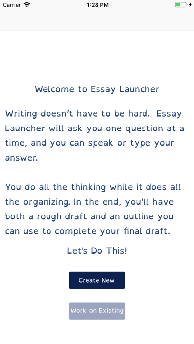 Screenshot #1 pour Essay Launcher