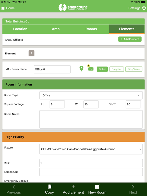 SnapCount iPad screenshot 1 - Business app