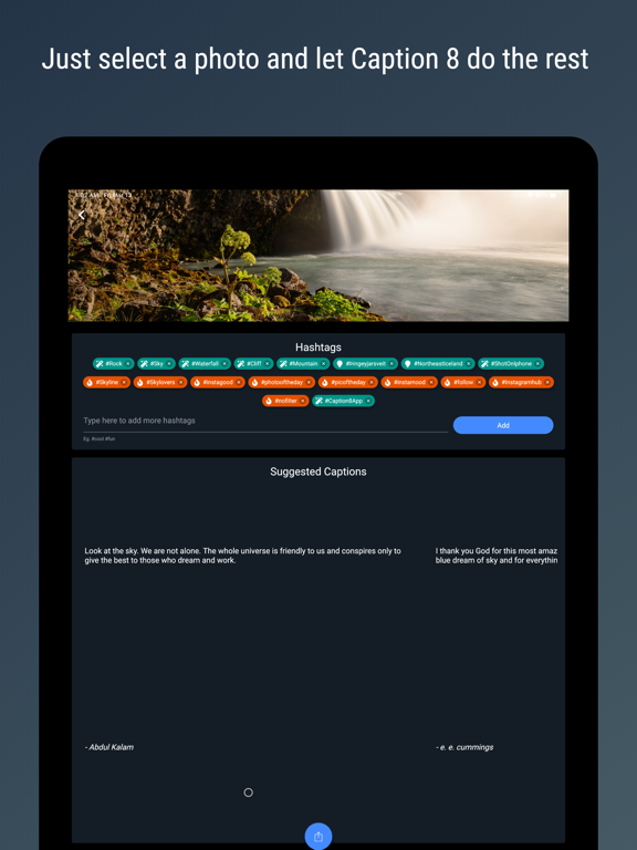 Screenshot #6 pour Caption 8 - Caption & Hashtags