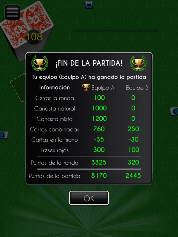 Canasta - Multijugador online screenshot 11